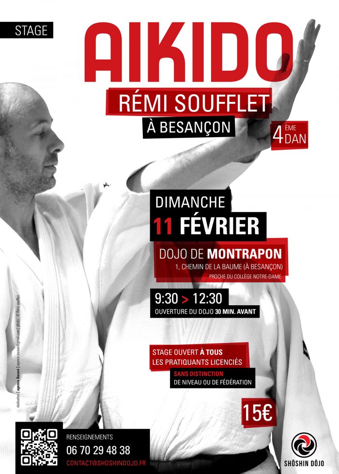 affiche stage aikido Rémi Soufflet
