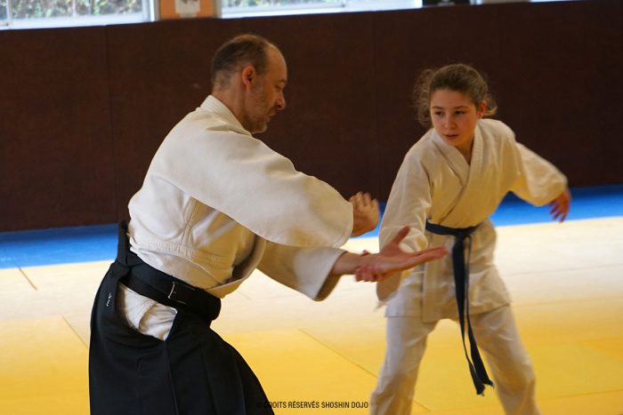 Rémi et Marion stage d'aïkido à Besançon