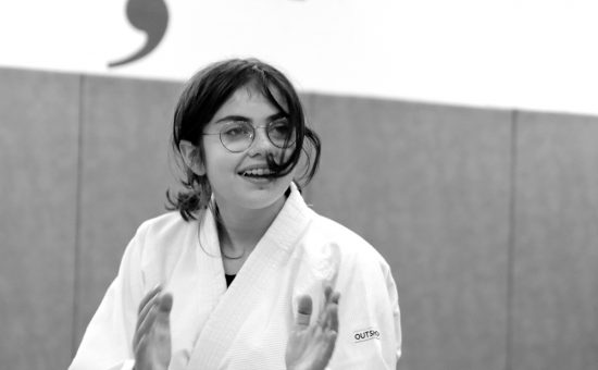 protrait de Jeanne pratiquante d'aikido à Besançon